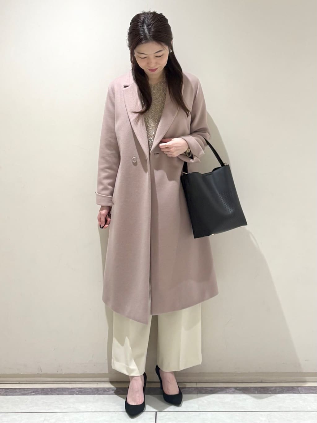 sakiさんの「COUP DE CHANCE｜【日本製】チェスター風コート」を使ったコーディネート