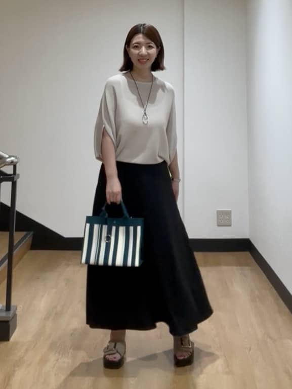 MIKIKOさんの「UNTITLED｜ビッグオーバルネックレス」を使ったコーディネート
