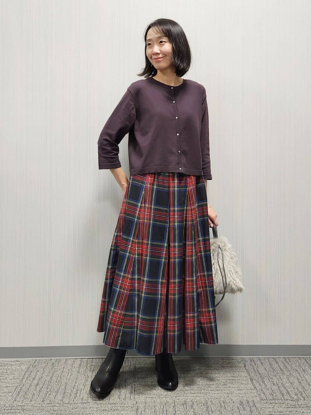 naraさんの「Dessin｜【2点セット・洗える】2WAYカーディガン＆キャミソールアンサンブル」を使ったコーディネート