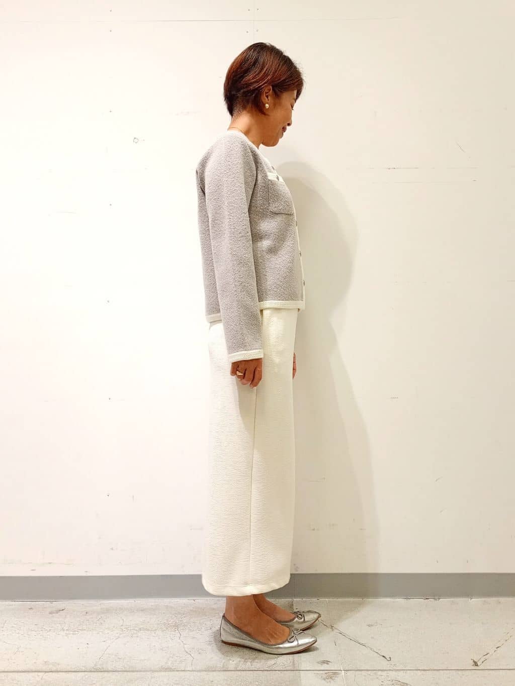 Kさんの「INDIVI｜【褒められパンツ】ワンタックワイドパンツ」を使ったコーディネート
