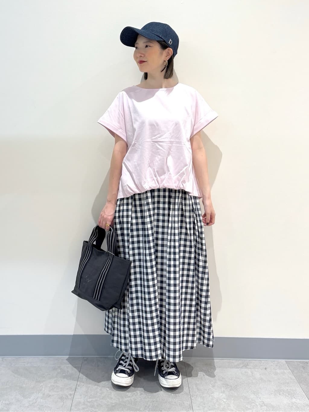 risaさんの「Dessin｜【二の腕カバー／UVカット】ロールアップスリーブ裾ギャザーカットソー」を使ったコーディネート
