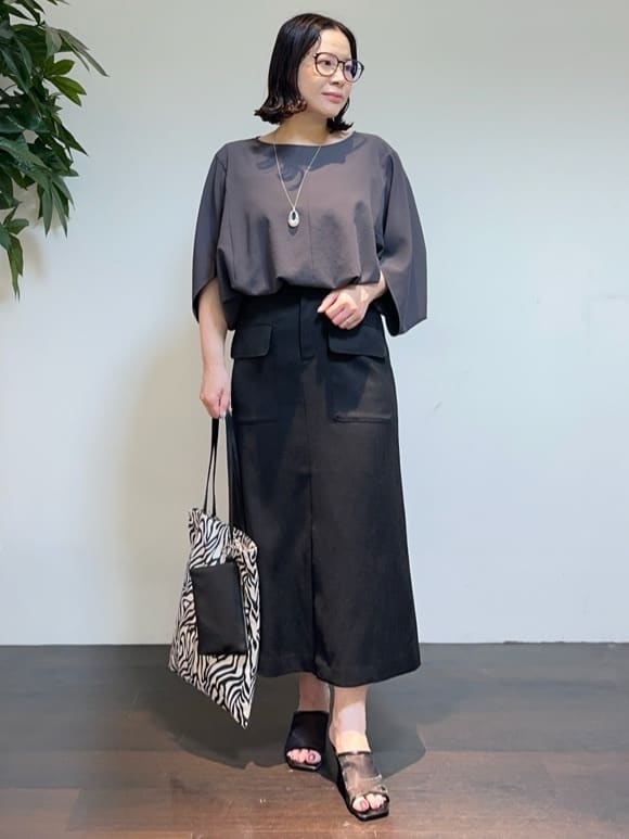 Asamiさんの「UNTITLED｜マーブルドロップネックレス」を使ったコーディネート