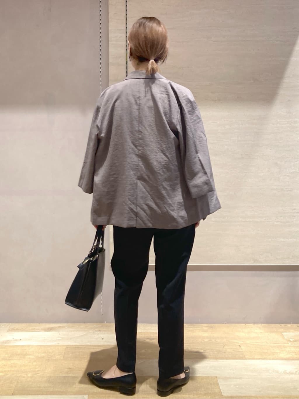 たけねぇさんの「OPAQUE.CLIP｜タックビスチェドッキングカットソー【洗濯機洗い可】」を使ったコーディネート