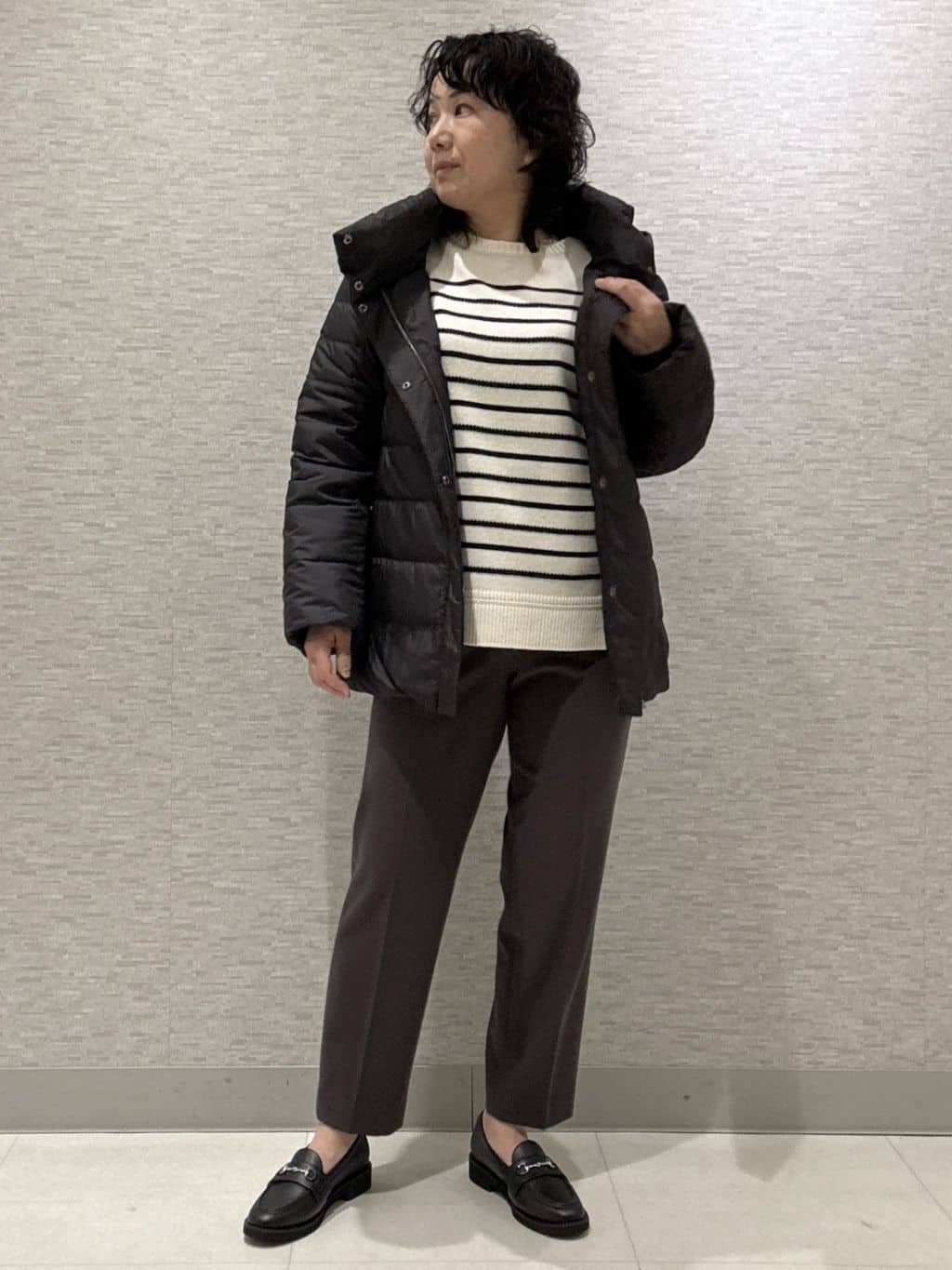 KOJIMAさんの「Reflect｜【SS-4Lサイズ】フーデッドミドルダウンコート」を使ったコーディネート