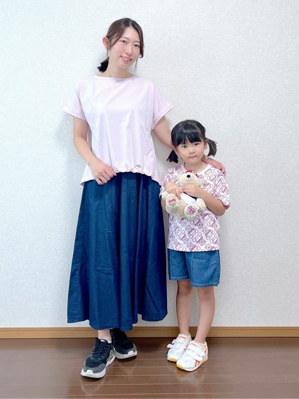 canaさんの「Dessin｜【リンクコーデ】オーガニックコットンTシャツ」を使ったコーディネート