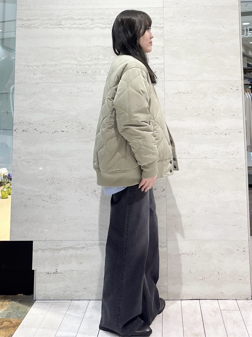 かほさんの「OPAQUE.CLIP｜《リバーシブル》キルティングブルゾン」を使ったコーディネート
