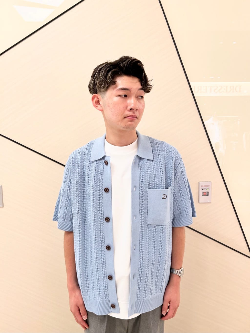 千葉亮太さんの「DRESSTERIOR｜オーガニックコットン キューバニットシャツ」を使ったコーディネート