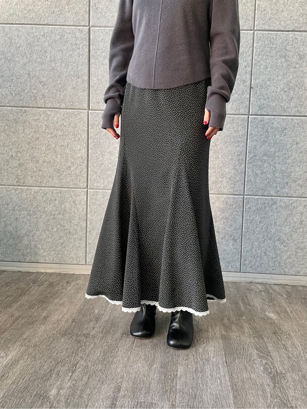 kanakoさんの「CODE A｜bold form knit pullover」を使ったコーディネート