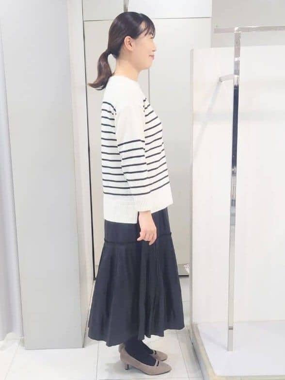 AZUSAさんの「Reflect｜【腰周りすっきり◎】プリーツギャザースカート」を使ったコーディネート