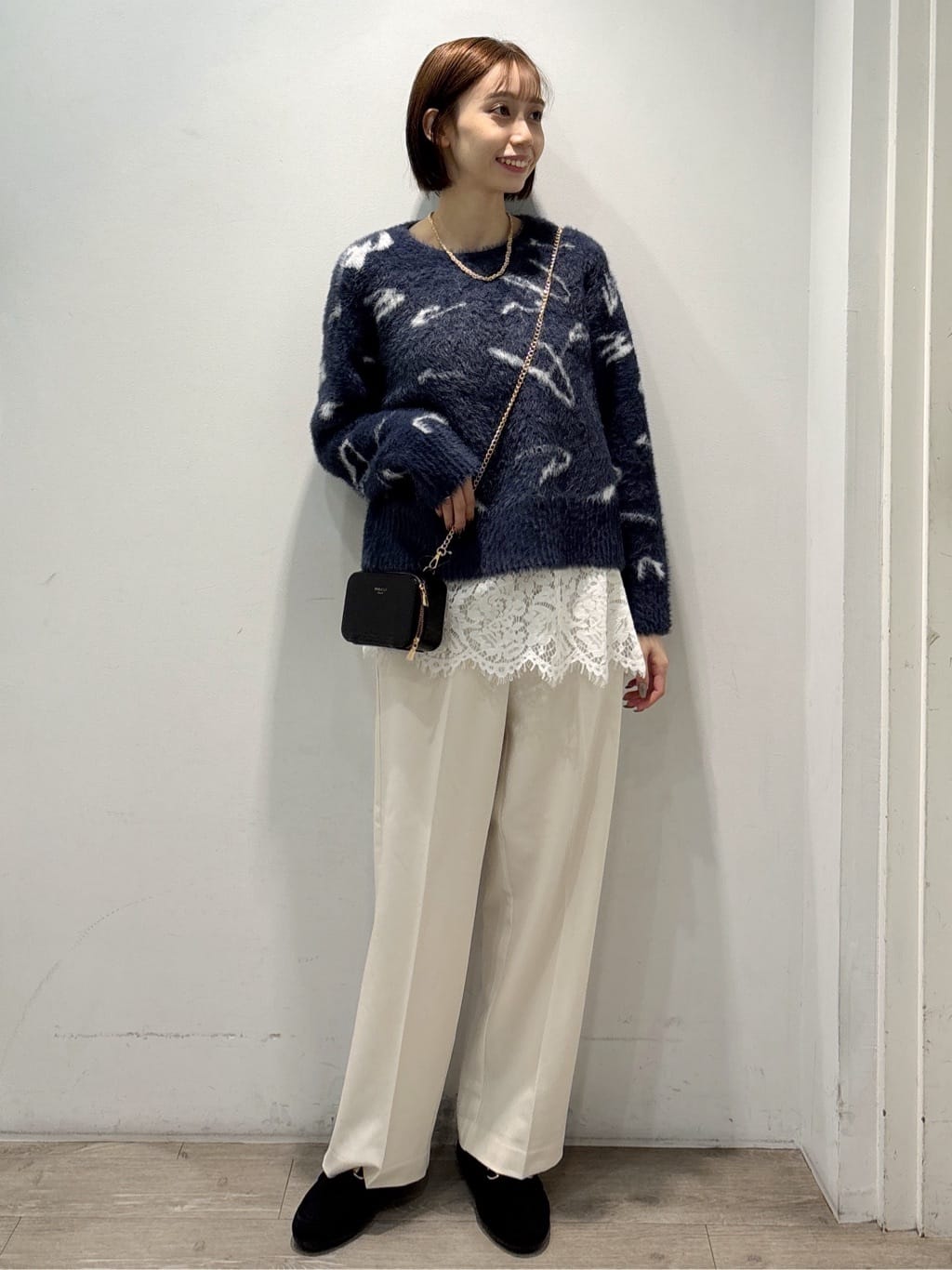 ぶまりんさんの「OPAQUE.CLIP｜アート柄シャギーニット【洗濯機OK】」を使ったコーディネート