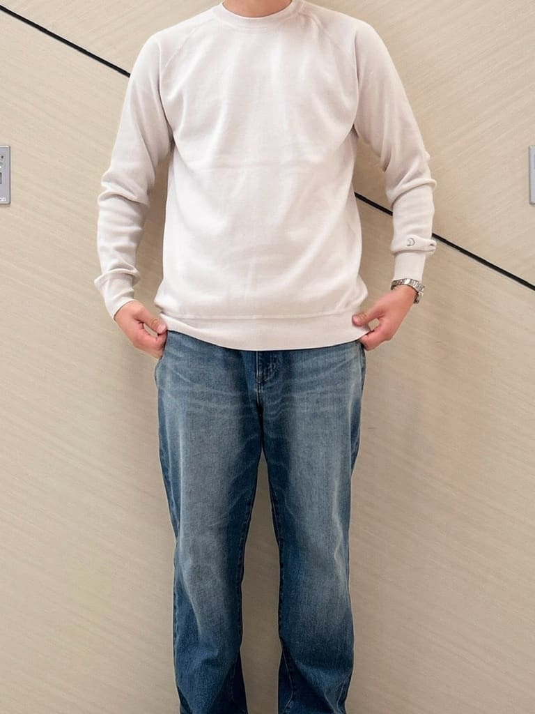 千葉亮太さんの「DRESSTERIOR｜◆ウォッシャブル コットンカシミヤスムースニット」を使ったコーディネート