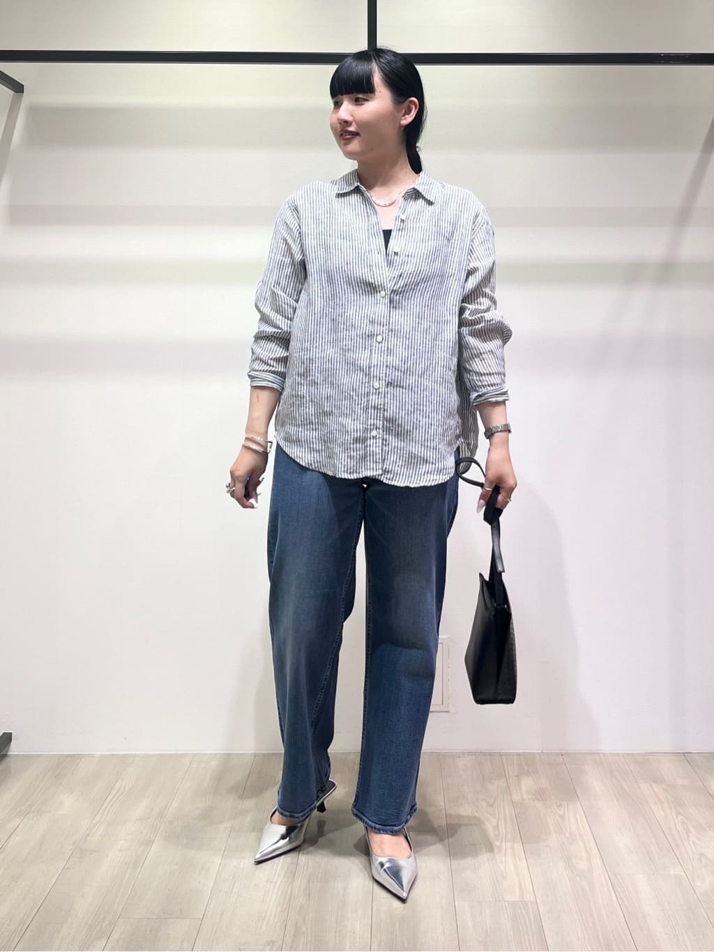 hasuさんの「INDIVI｜【洗える】ビスチェレイヤード風トップス」を使ったコーディネート