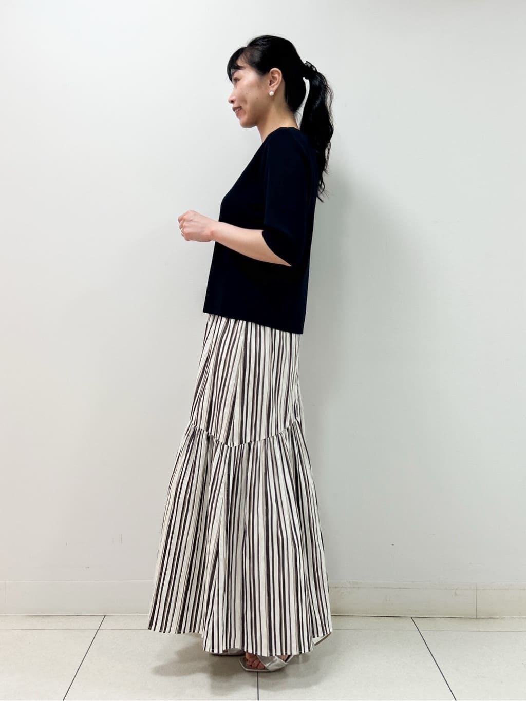 Kaiさんの「Dessin｜【UVカット/洗える】2WAY五分袖カーディガン」を使ったコーディネート