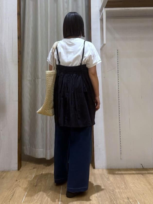 chさんの「THE SHOP TK｜【美脚/オ―ルシーズン】デニムマリンパンツ/洗濯機OK」を使ったコーディネート