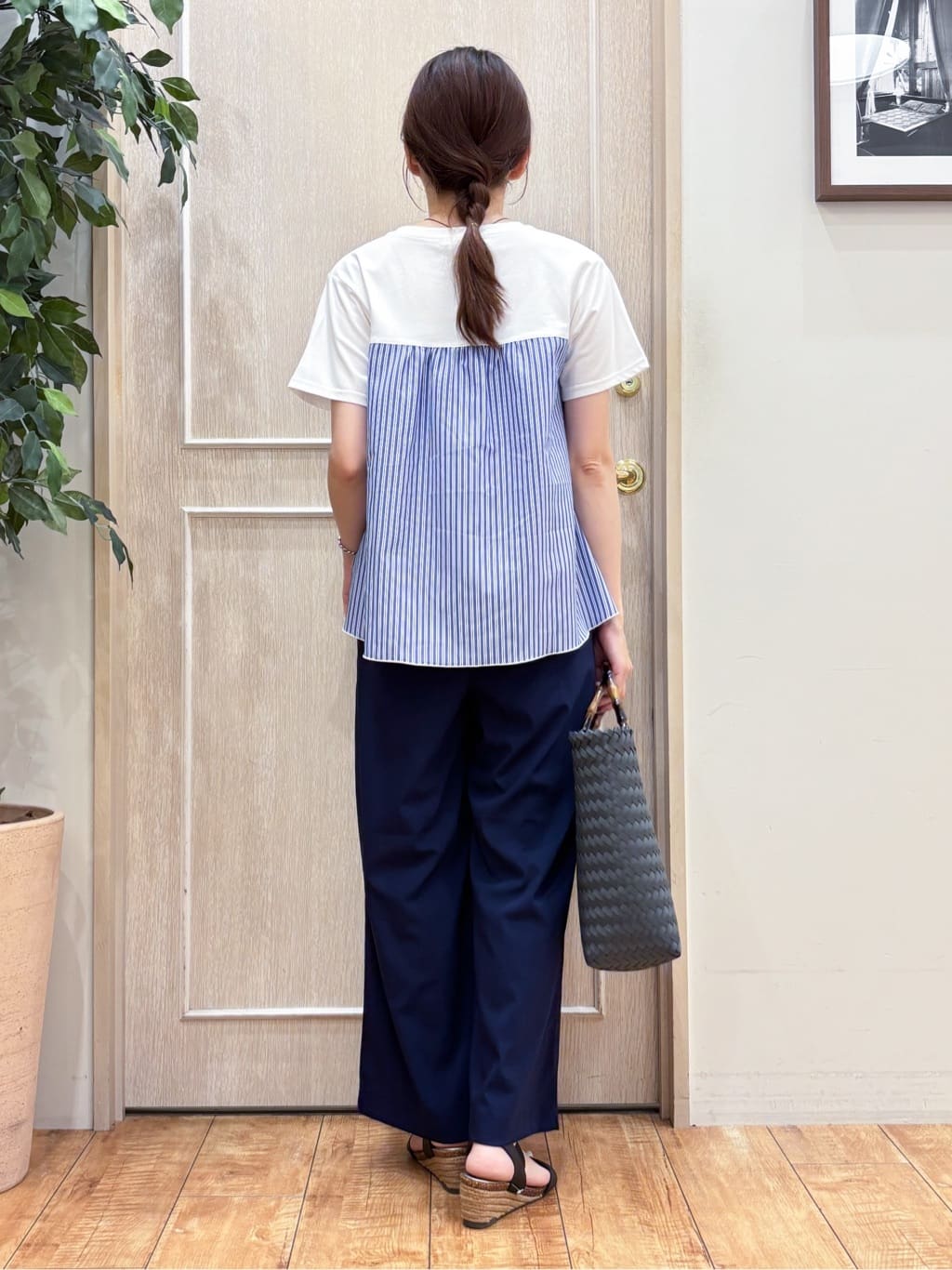 なみさんの「SHOO･LA･RUE｜【着丈選べる】触れる度ひんやり ゆるきれい イージーワイドパンツ」を使ったコーディネート