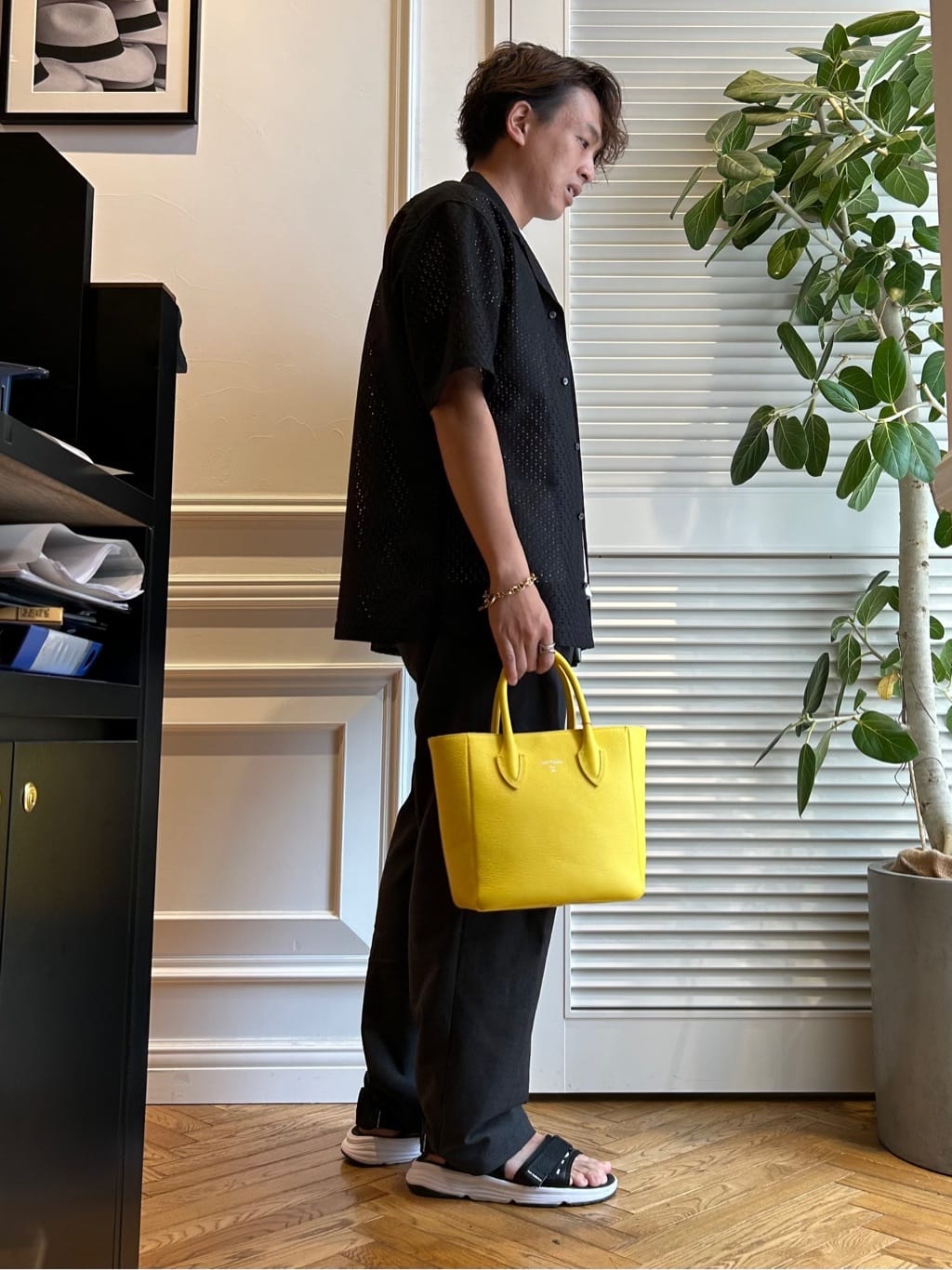 須田　慎二郎さんの「DRESSTERIOR｜◆プエルトリコシャツ」を使ったコーディネート