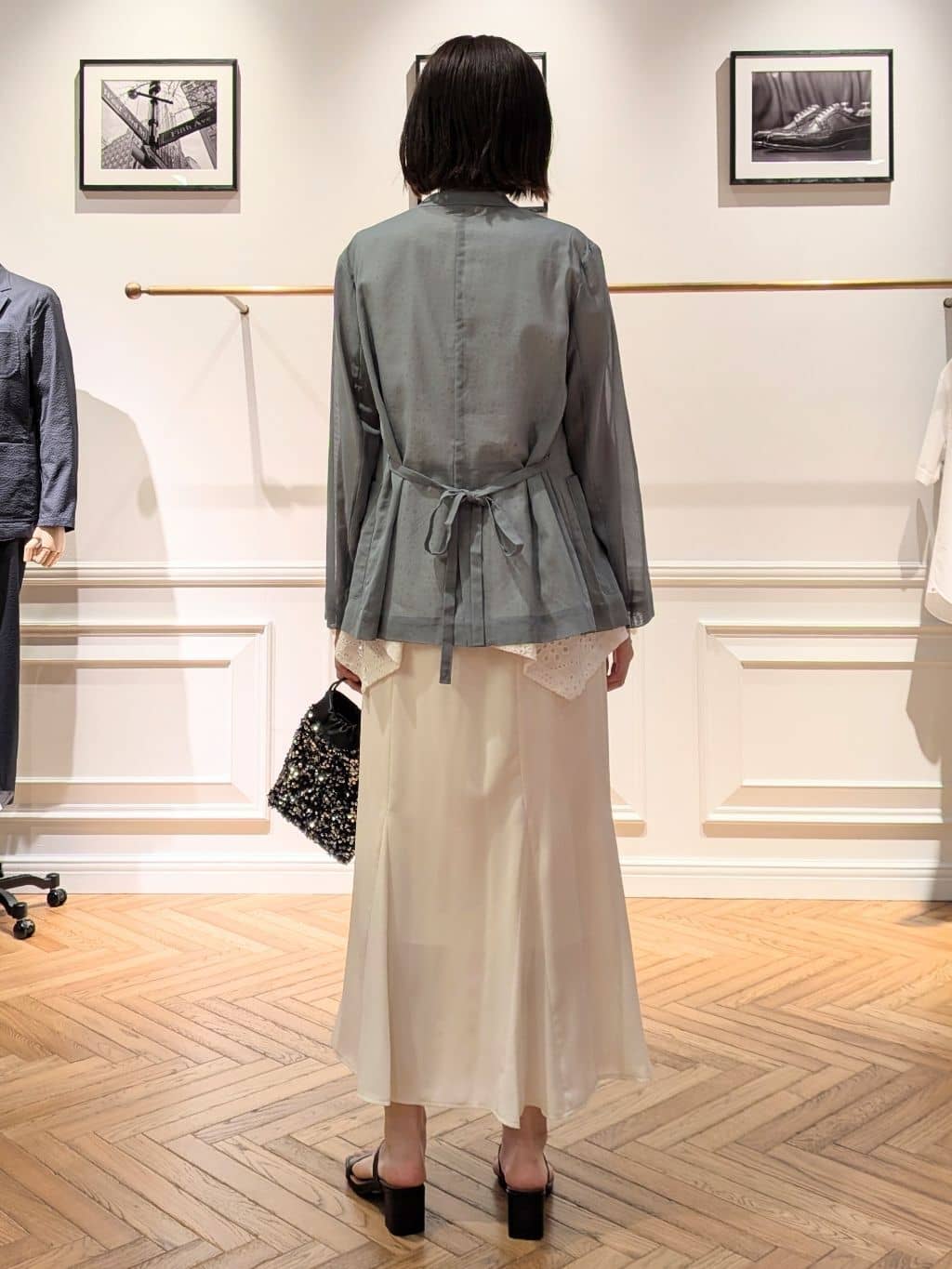 saoriさんの「DRESSTERIOR｜◆スパンコール2WAYポシェット」を使ったコーディネート