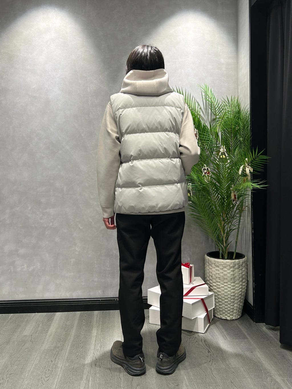ruiさんの「TAKEO KIKUCHI｜【袖取り外し可】デタッチャブル ダウンブルゾン」を使ったコーディネート