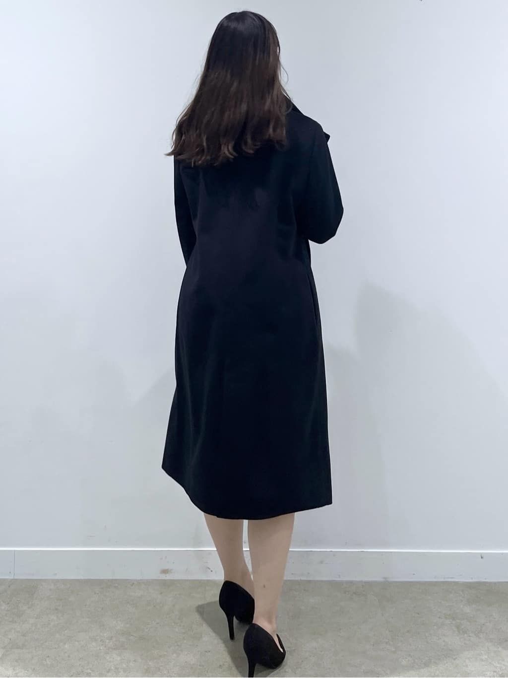 Saekoさんの「COUP DE CHANCE｜【カシミヤ混／日本製】Iラインスタンドウィングカラーコート」を使ったコーディネート