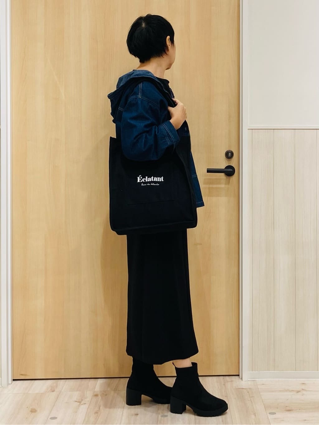 ノンさんの「SHOO･LA･RUE｜【S-LL】美しく見せる ボートネックロンT」を使ったコーディネート