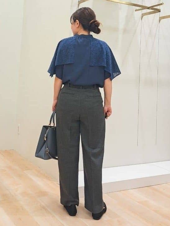 ふるさんの「grove｜【美シルエット/選べる着丈】大人のためのバギーデニム」を使ったコーディネート