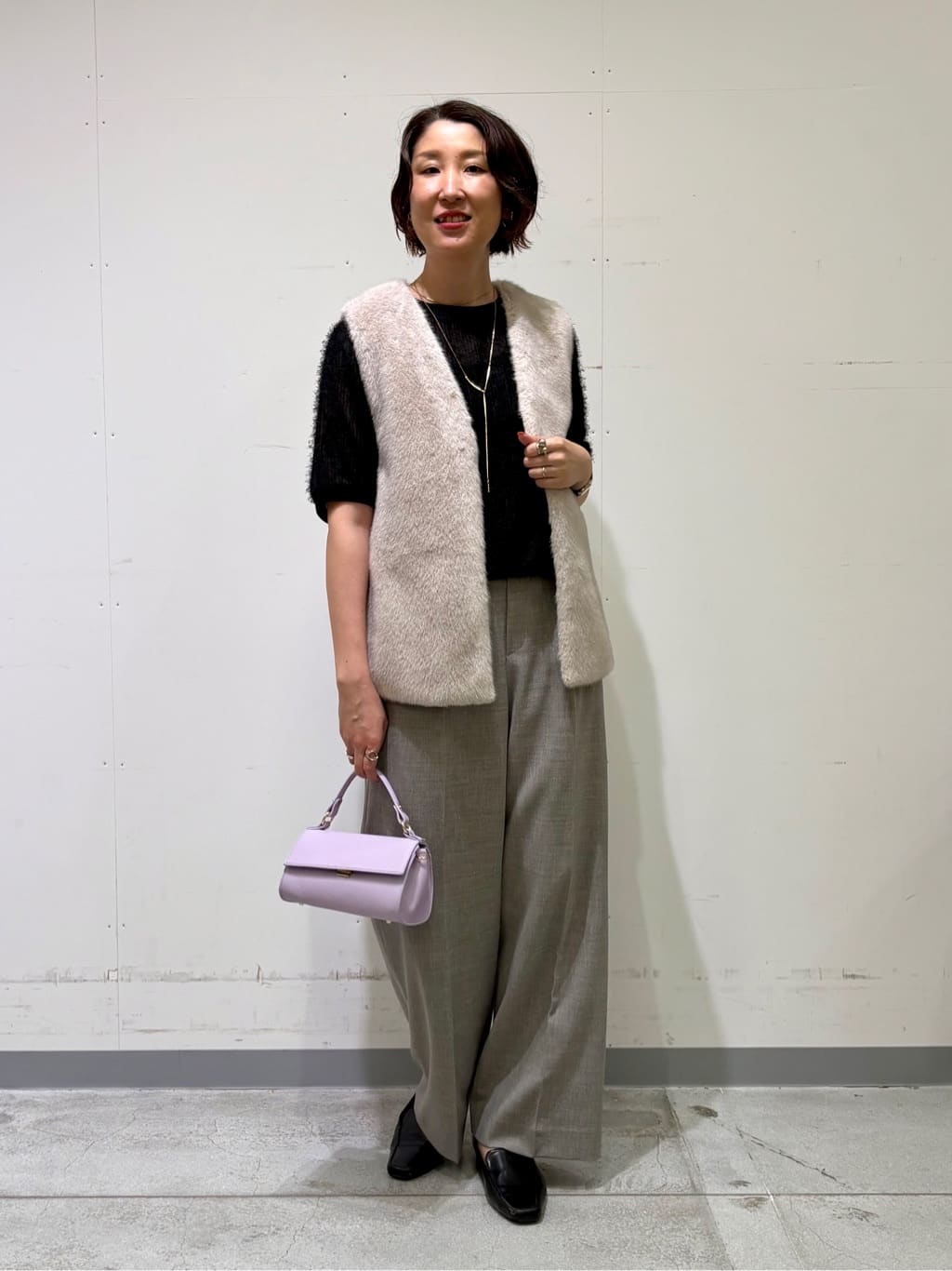 yuriさんの「INDIVI｜ヘアリージャカードトップス」を使ったコーディネート