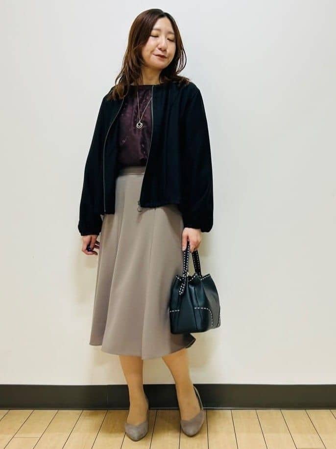 miiiさんの「Reflect｜【ライトアウター／ゆったり羽織れる／気軽な羽織りに◎】ライトブルゾン」を使ったコーディネート