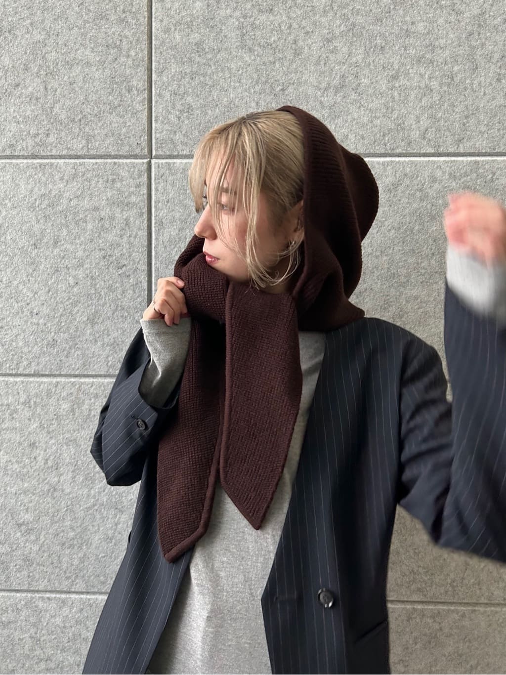 honoka Aさんの「CODE A｜piedi nudi｜rib knit balaclava」を使ったコーディネート