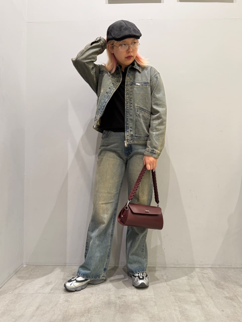 ユウナさんの「TAKEO KIKUCHI｜ハイゲージスキッパーコンパクトポロニット」を使ったコーディネート
