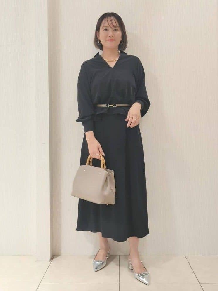 naokoさんの「UNTITLED｜【セットアップ可/スキッパー/ゆったり】リラクパウダーシャツ」を使ったコーディネート