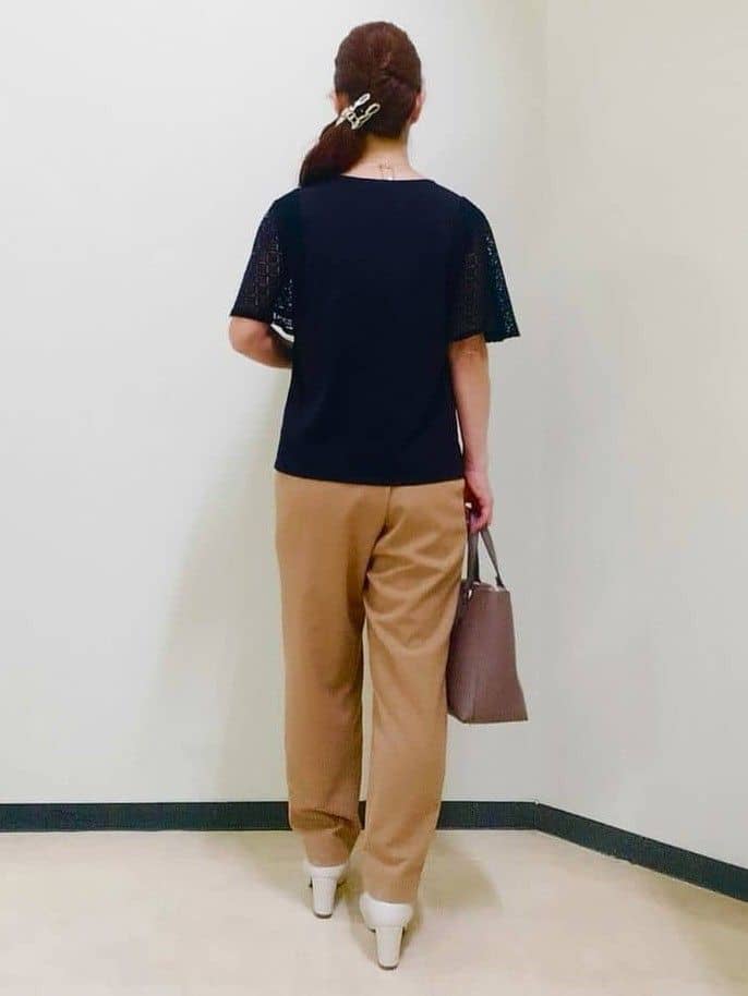 花さんの「Reflect｜幾何レーススリーブプルオーバージャージ」を使ったコーディネート