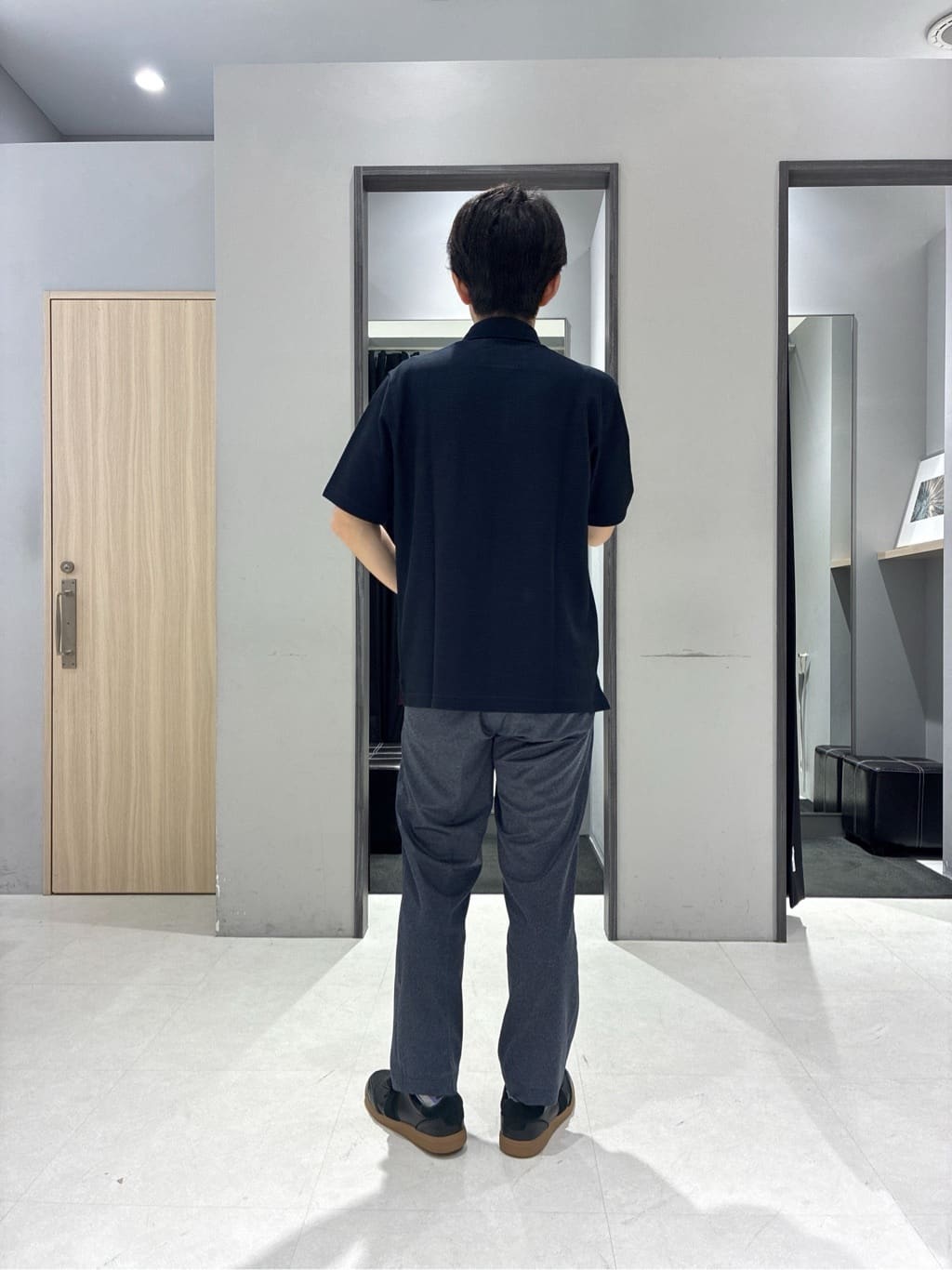 わいずみさんの「TAKEO KIKUCHI｜【抗菌防臭／9色5サイズ展開】ハニカムメランジ ポロシャツ」を使ったコーディネート