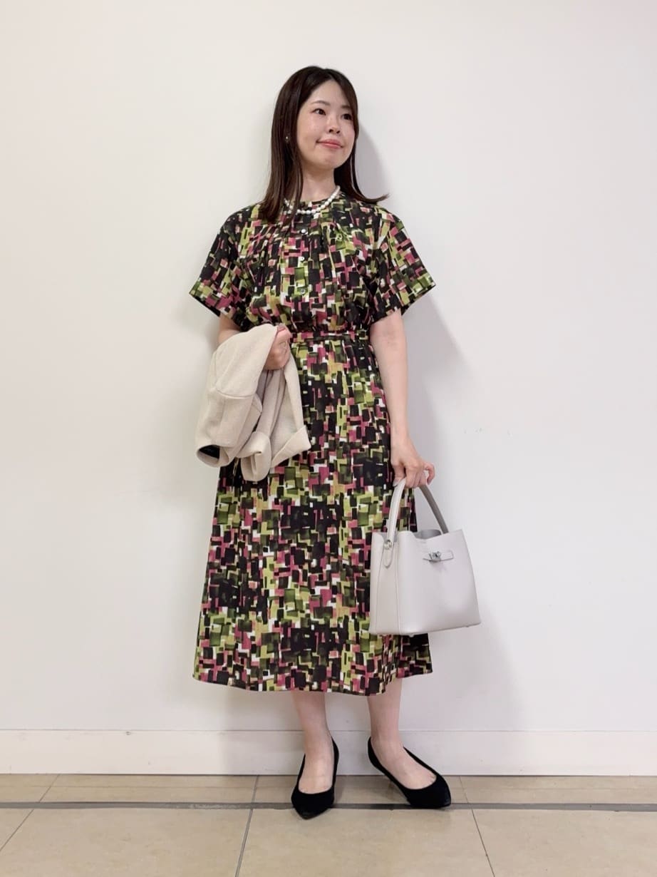 asamiさんの「UNTITLED｜【短丈/日本製】カラミ風メッシュ ノーカラージャケット」を使ったコーディネート