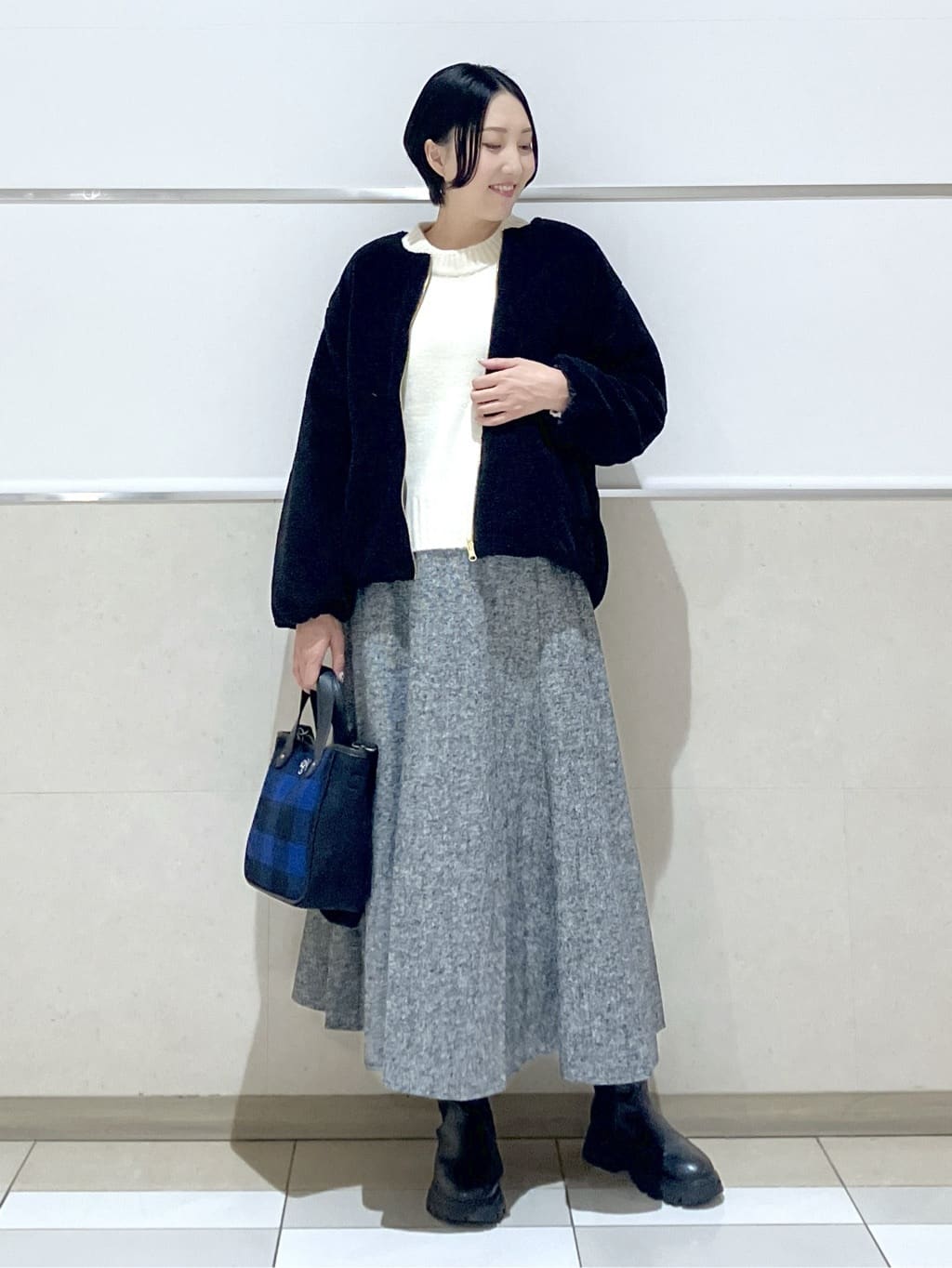 eriko さんの「Dessin｜【2WAY】リバーシブルタフタボアアウター」を使ったコーディネート