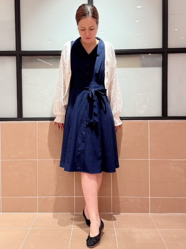 すみれさんの「ESPERANZA｜【EC限定カラーあり】グリッターバレエシューズ」を使ったコーディネート