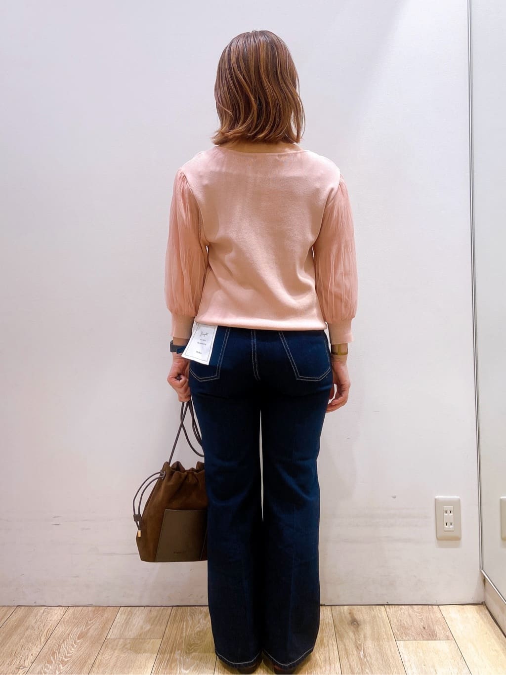 YUKOさんの「index｜《5色展開》マジョリカプリーツスリーブニット【洗濯機洗い可】」を使ったコーディネート