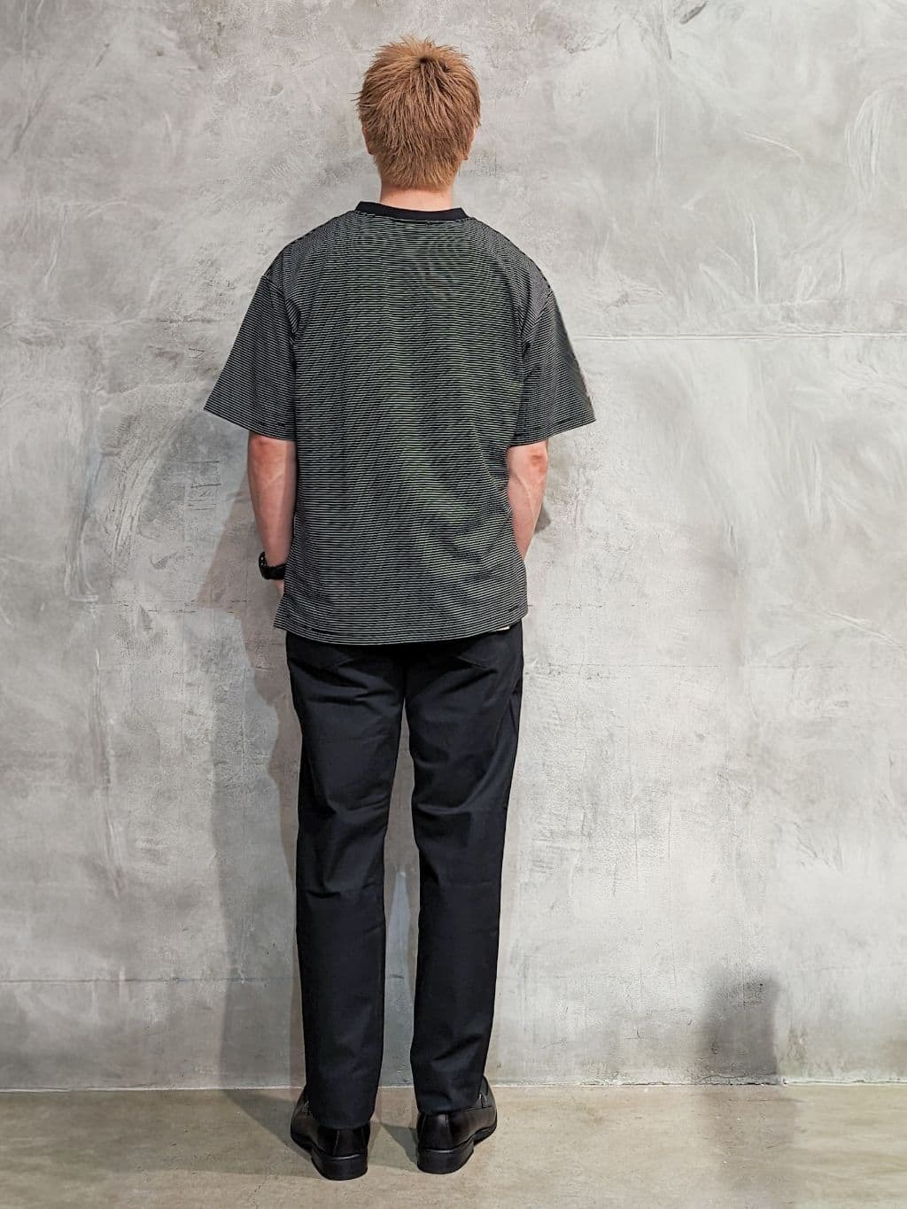 daiさんの「THE SHOP TK｜パーフェクテックボーダー 半袖Tシャツ 吸水速乾／洗濯機OK」を使ったコーディネート