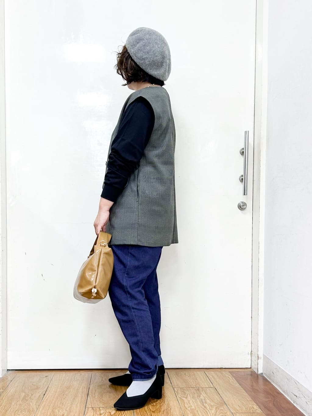 haruさんの「SHOO･LA･RUE｜【S-LL/セットアップ可/洗濯後しわになりにくい】ダブルベスト」を使ったコーディネート