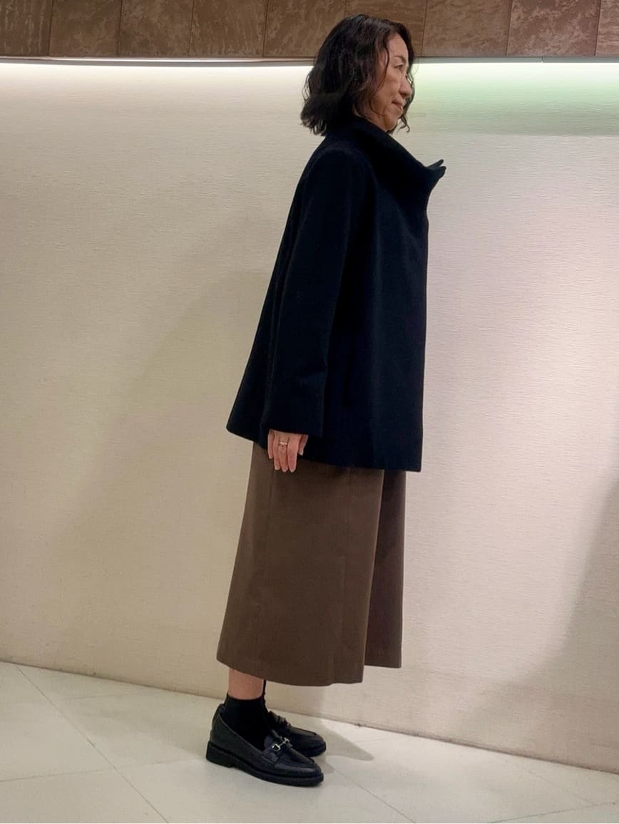 Kouさんの「Reflect｜【SS-4Lサイズ／衿が顔に当たらない◎】スタンドネックミドルコート」を使ったコーディネート