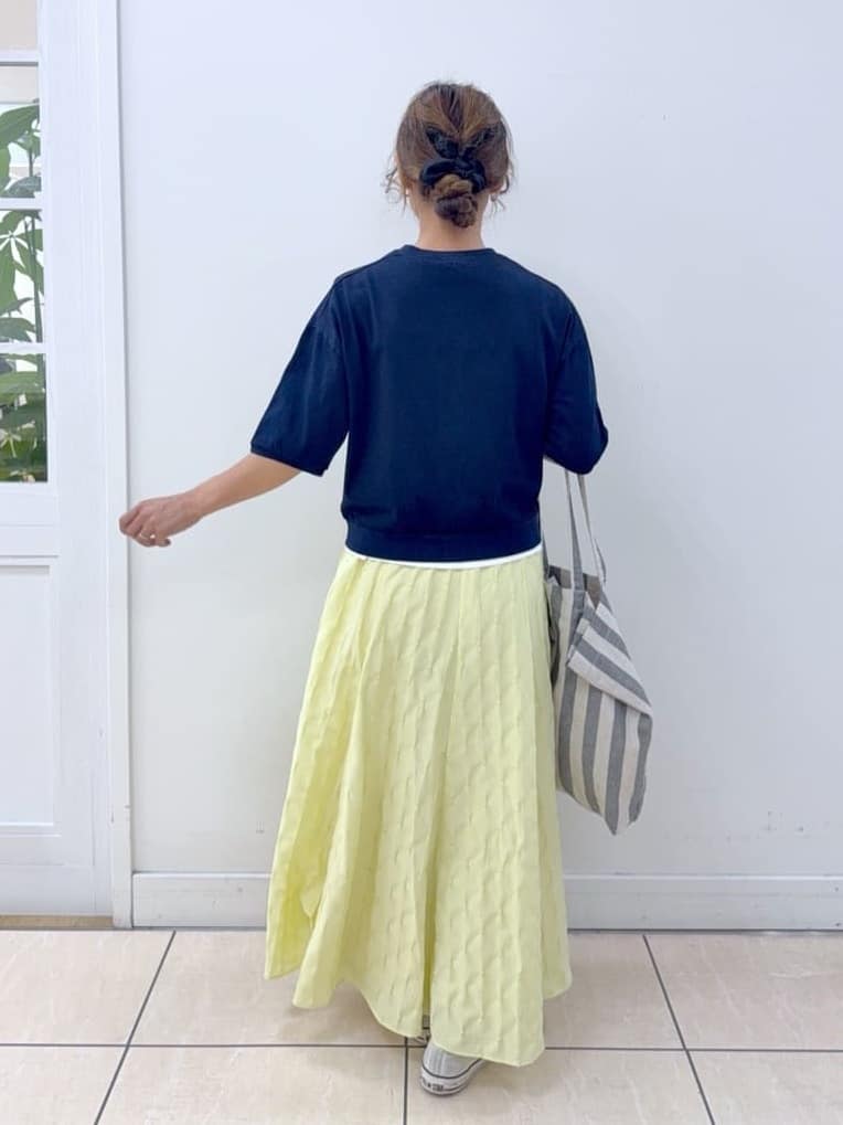 Osawaさんの「Dessin｜【洗える】チュール刺繍Tシャツ」を使ったコーディネート