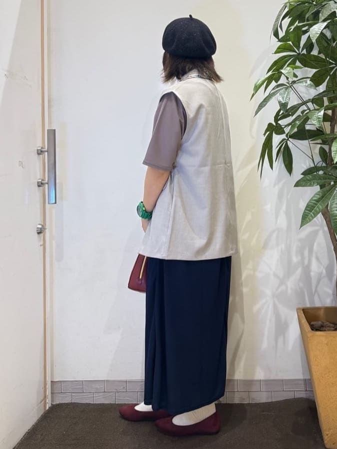 misakiさんの「SHOO･LA･RUE｜【S-LL/セットアップ可/洗濯後しわになりにくい】ダブルベスト」を使ったコーディネート