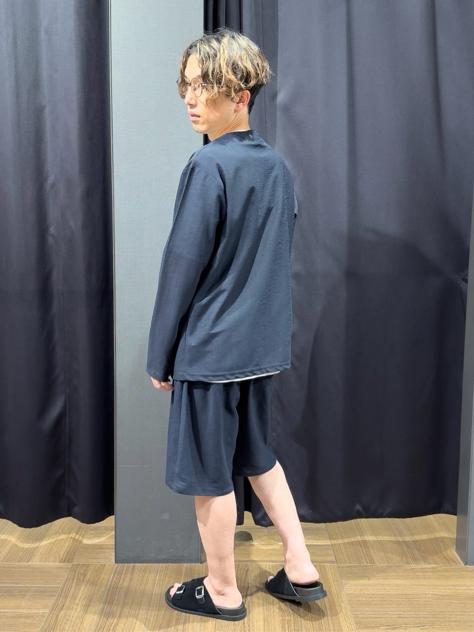tomoyaさんの「THE SHOP TK｜シャリルジャージ カーディガン 洗濯機OK/吸水速乾/イージーケア/セットアップ可」を使ったコーディネート