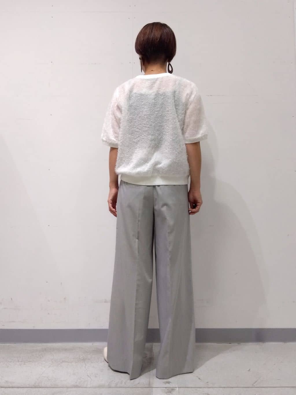 Kさんの「INDIVI｜【体型カバー／清涼感】シアーオーバーシャツ」を使ったコーディネート