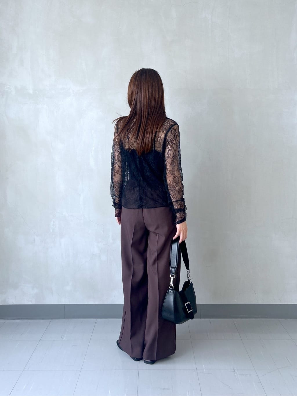 takaさんの「INDIVI｜Comfy SET UP｜イージーストレートワイドパンツ【セットアップ対応／通勤/カセット服】」を使ったコーディネート