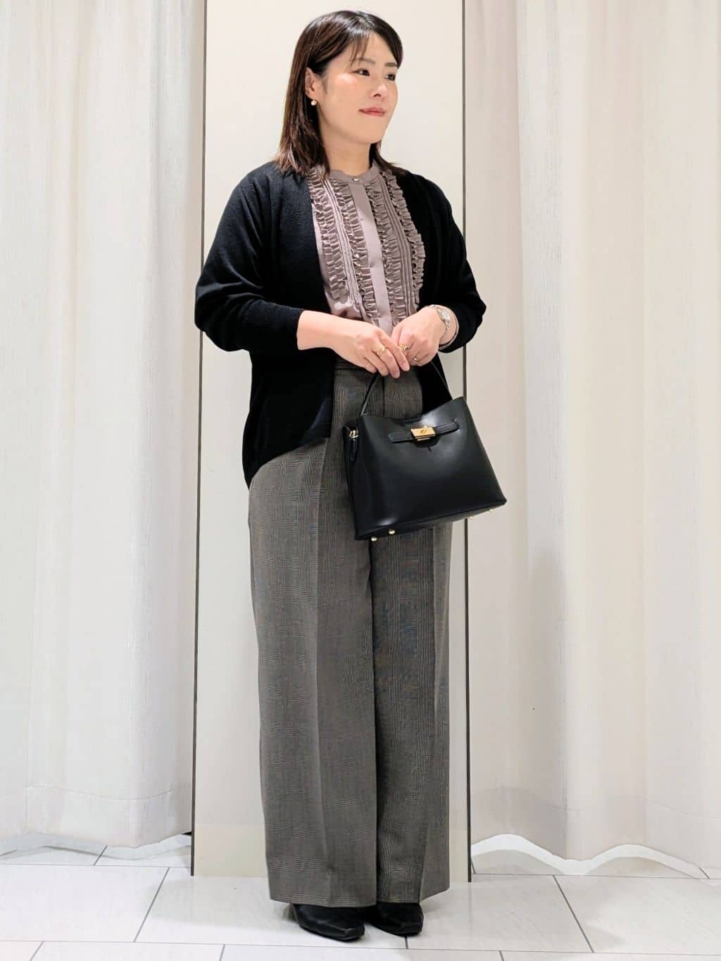 Onumaさんの「UNTITLED｜【セットアップ可】ウールライク ダブルブレストジャケット」を使ったコーディネート