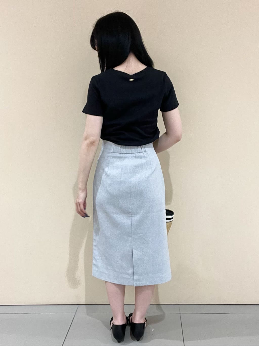 yunさんの「OPAQUE.CLIP｜◆バスケット調デザインテープトートバッグ」を使ったコーディネート