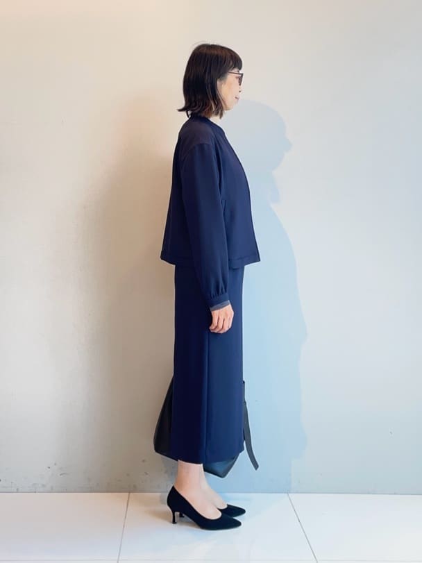 murayamaさんの「INDIVI｜ストレッチシアーロングTシャツ」を使ったコーディネート