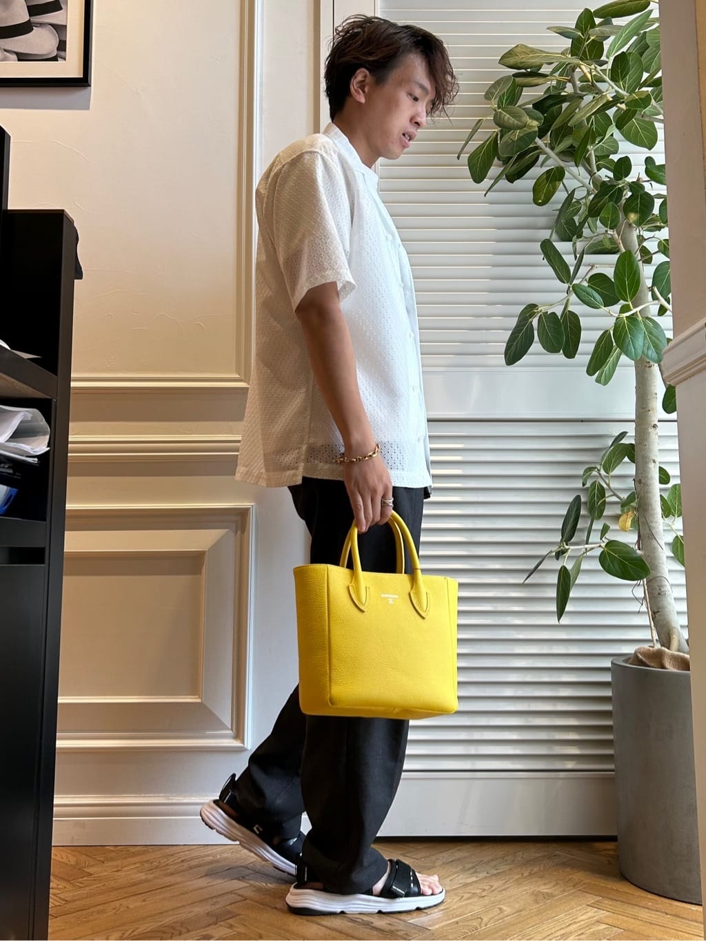 須田　慎二郎さんの「DRESSTERIOR｜◆プエルトリコシャツ」を使ったコーディネート