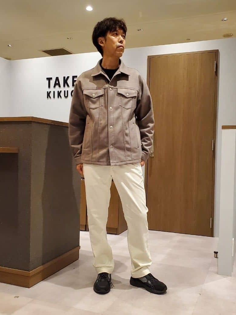 ishidaさんの「TAKEO KIKUCHI｜ストレッチ テーラードＴシャツ」を使ったコーディネート