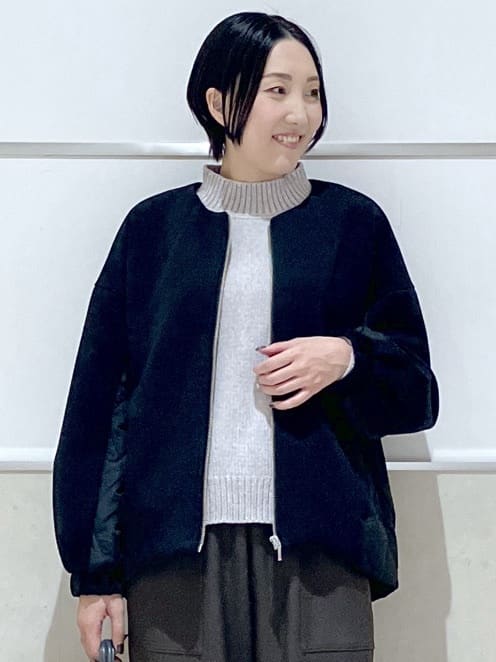 eriko さんの「Dessin｜ダンボールジップブルゾン」を使ったコーディネート
